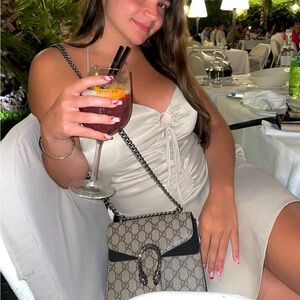 Zara Beige Satin Dress